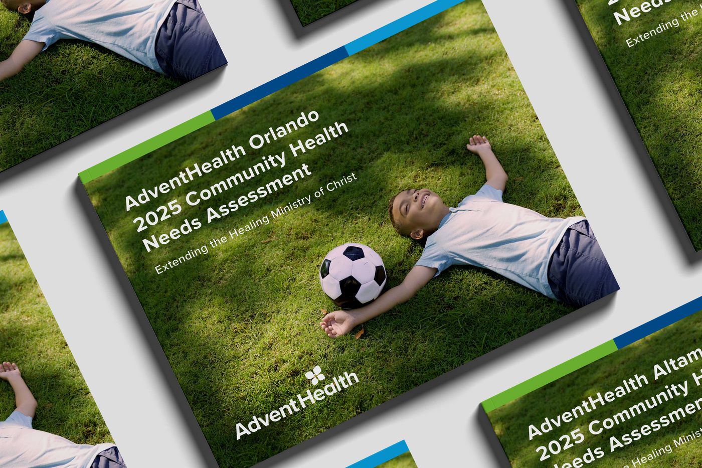 AdventHealth 2025 Community Health Needs Assessment covers for multiple hospitals