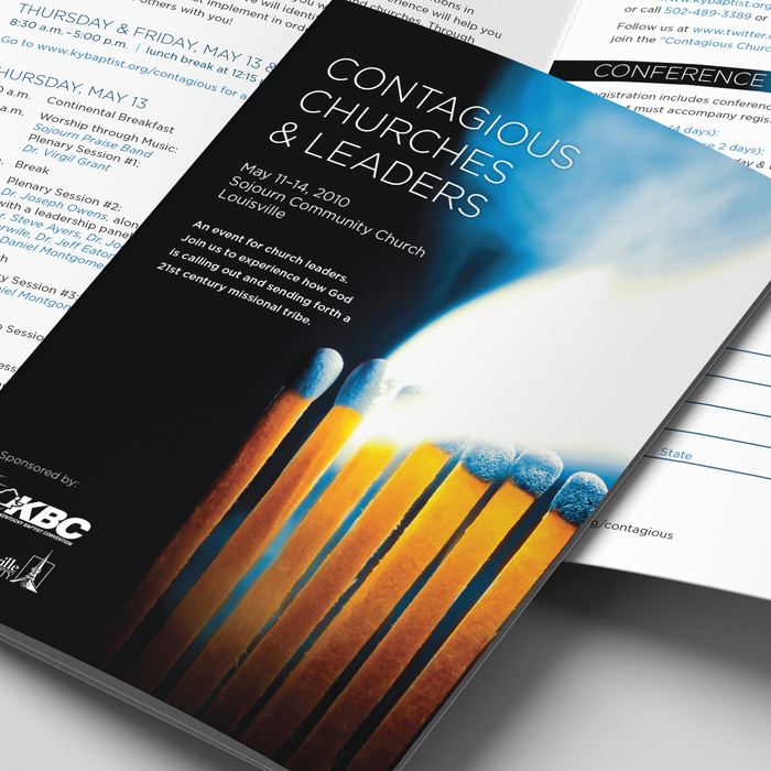 Contagious Churches & Leaders event brochure